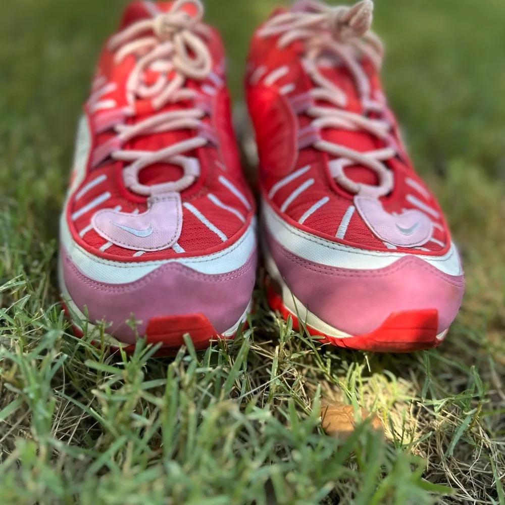 Nike Air Max 98 Red‎ and Pink Shoes